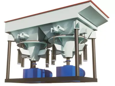 Jigging Separator Machine 3D Model 3D model