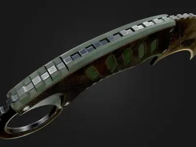 Karambit MTech USA MT-665BG Low-poly 3D model