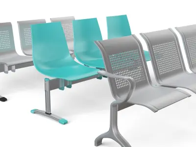 Public Seating Set 3D model