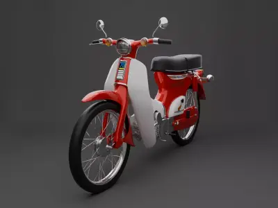 Honda Supercub C70 3D model purchase
