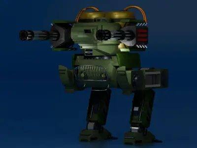 Robotic War Mech 3D model