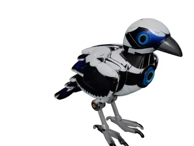 Robotic Bird Drone SciFi Raven 3D model
