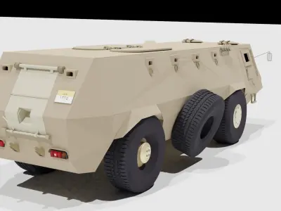 Fahd Egyptian armored vehicle 3D model