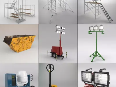 Industrial set 4 3D model