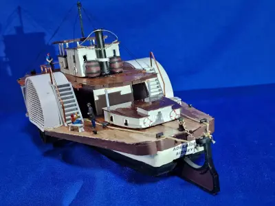 ADELAIDE paddle steamer 3D print model