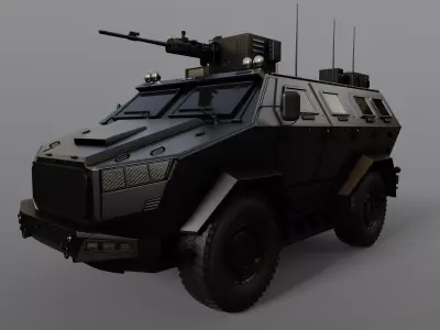 Military APC 3D model get