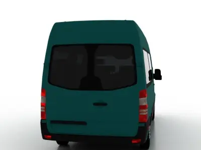 Mercedes Benz Sprinter L2H2 2015 Passenger UK 3D model