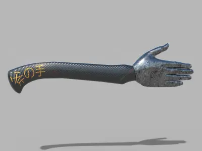 Axe hand melee weapon game model kit PBR Low-poly 3D model