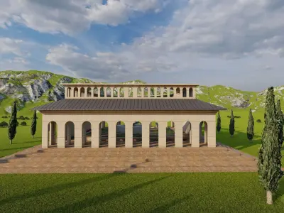 Parthenon Temple-Historical Greek Temple 3D model buy
