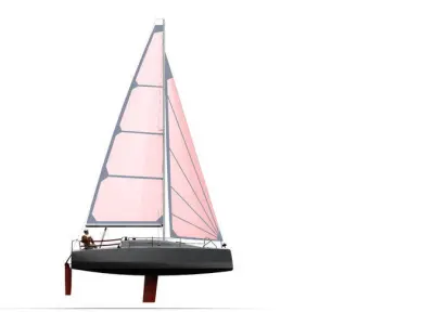 730v2 top sailboat Free 3D model