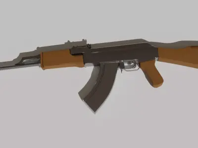 AK-47 ak - rifle 3D model buy