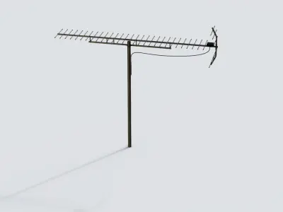 Antenna 02 Low-poly 3D model