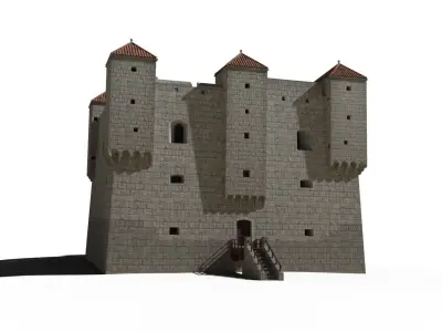 Nehaj Fortress Low-poly 3D model