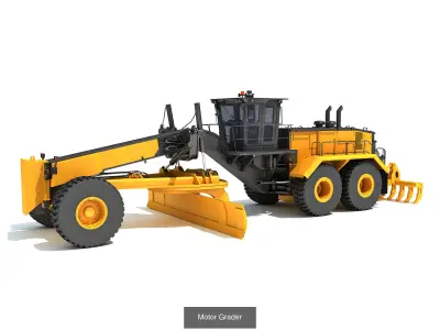 Road Construction Equipment 3D Model Pack