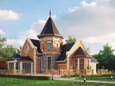 Private house 3D model 8