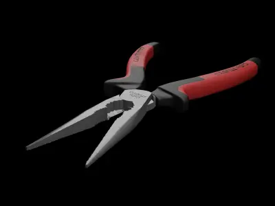 needle nose pliers 3D model