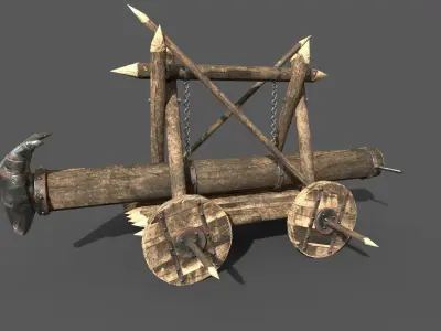  Battering Ram-poly 3D model Low-poly 3D model