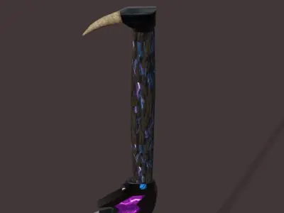 PBR Magic Demon Sword Free low-poly 3D model