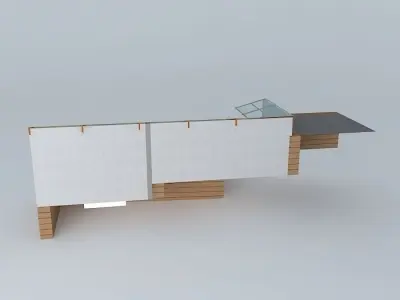 System Aquaponico 07 Aquaponics Beira Mar 1 Tank 1 IBC 2 tabl... 3D model