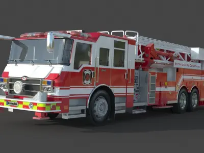 Brighton Fire Aerial pierce 1 3D model