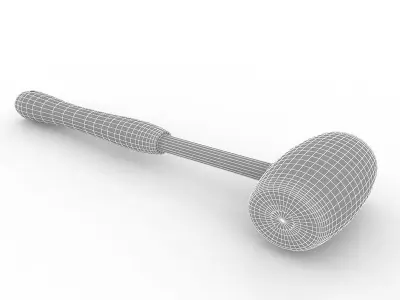 Mallet spatula 3D model