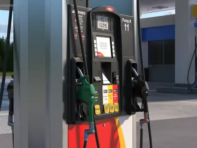 Gas Pump Pilot 3D model