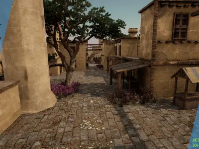 Medieval Town Kit  Low-poly 3D model