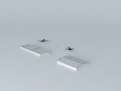 BKPR/LYPR Prishtina International Airport Kosovo Free 3D model