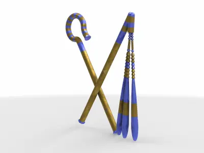 whip scepter 3D model