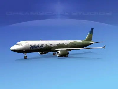 Airbus A321 Denver Air 3D model