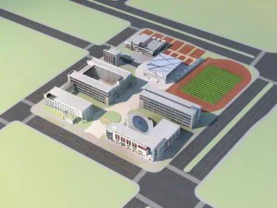 Office Building 3D model 372