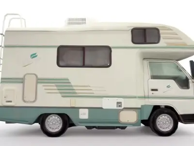 1999 Toyota Camroad RV lowpoly 3D model