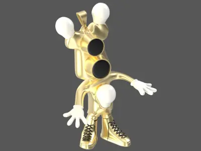  Cartoon Bulb Holder v2 Pendant 