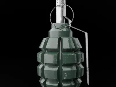 Grenade F1  Free low-poly 3D model