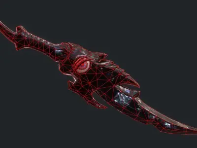 Fantasy Stylish- Dagger of Silence Low-poly 3D model