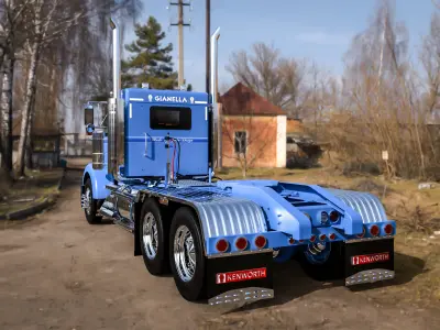 Kenworth W900B JD 3D model