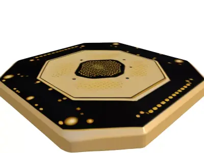 Futuristic Data Chip 3D Model 3D model