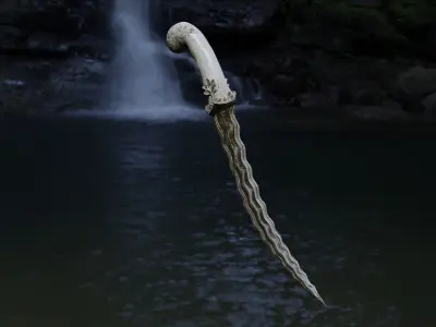 keris lowpoly ready to use for game Low-poly 3D model