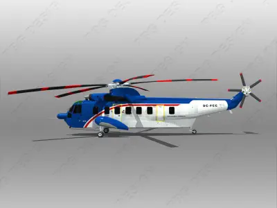Sikorsky S-61 3D model