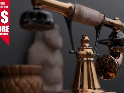 Best realistic antique telephone model 3D model