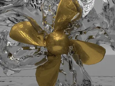 Ship Propeller Low-poly 3D model