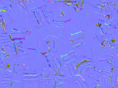 Orange Pistol 3D model buy