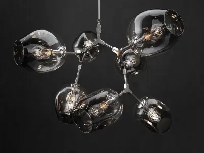 Branching bubble 7 lamps 2 3D model purchase