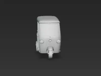 Auto Rickshaw 3D Model Transport Concept 3D print model