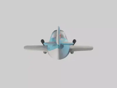 Cartoon Airplane model 3D model