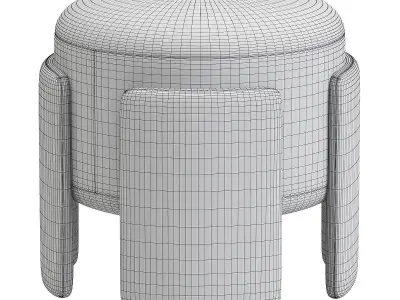pouf  2 3D model