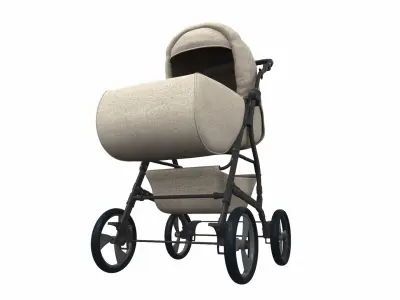 Baby stroller 07 3D model