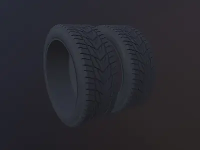 Tire Model and 4K Texture no Symmetry protector 3D model