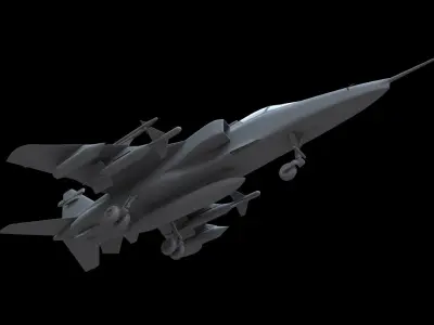 SEPECAT Jaguar GR1 Free low-poly 3D model