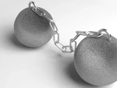 Cannonball - Chain-shot 3D model